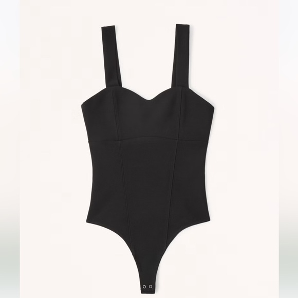 Abercrombie & Fitch Crepe Sweetheart Bodysuit - Picture 1 of 11